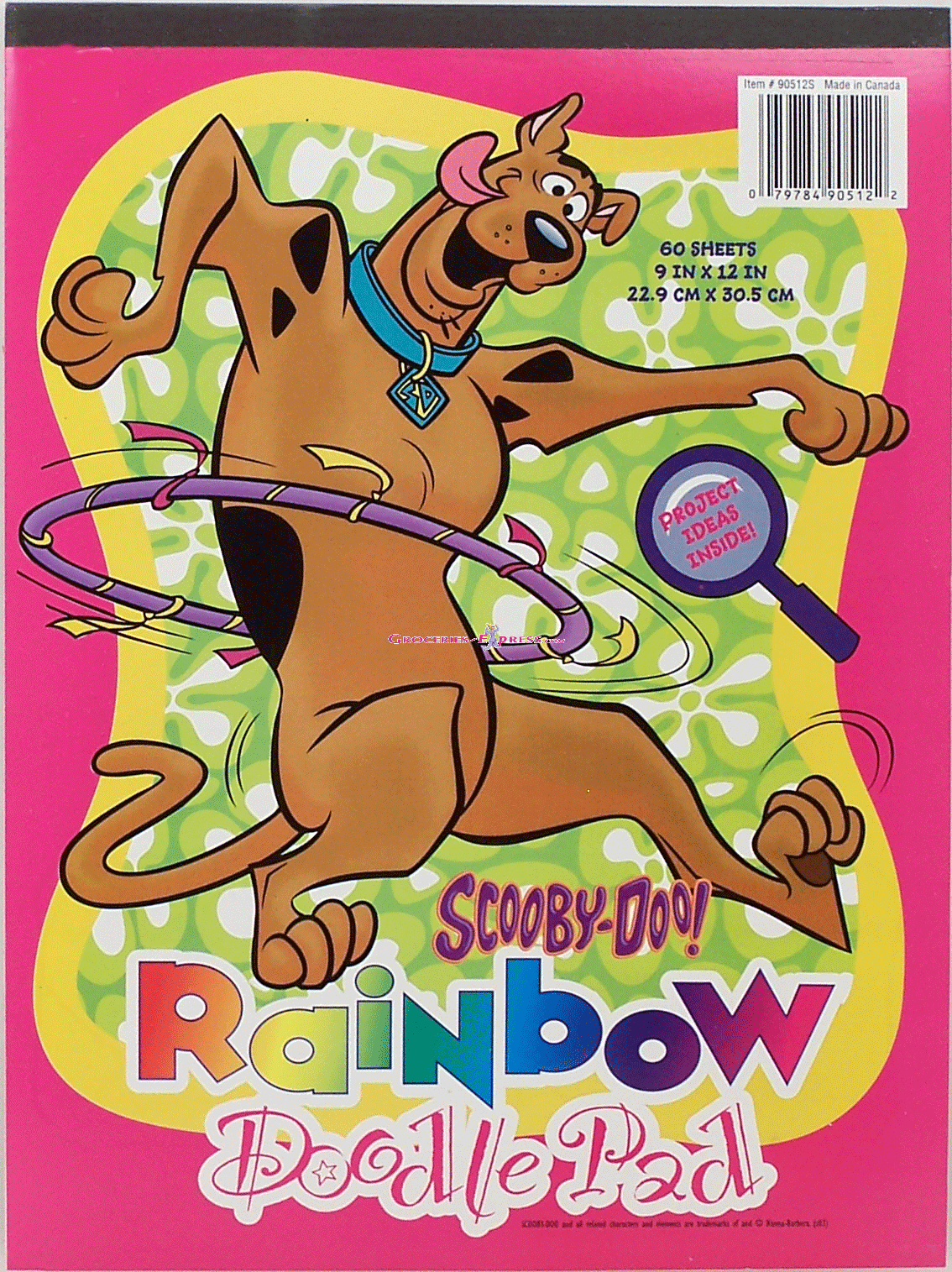 Carolina Pad&nbsp;&nbsp;scooby-doo! rainbow doodle pad, 60 sheets, 9 Full-Size Picture